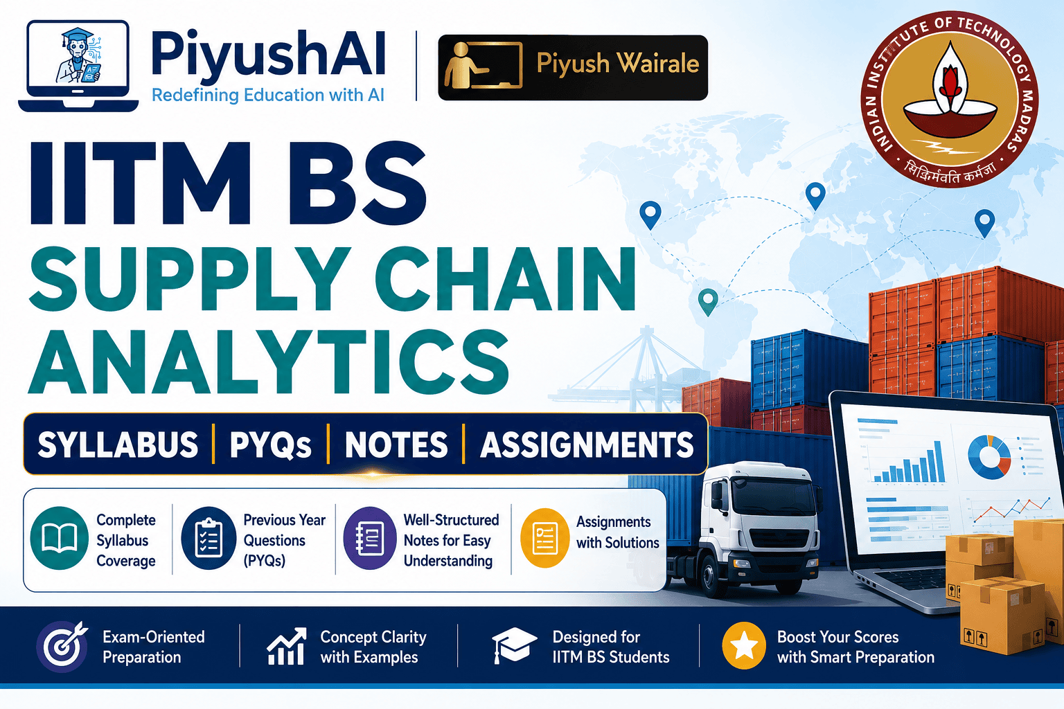IITM BS Supply Chain Analytics | Syllabus, PYQs, Notes and Assignments IITM BS Supply Chain Analytics | Syllabus, PYQs, Notes and Assignments