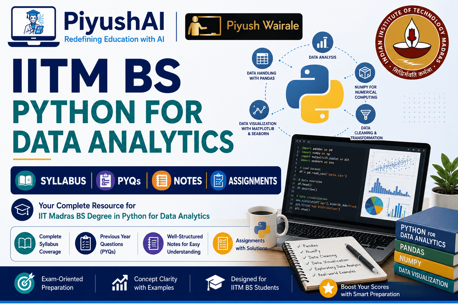 IITM BS Python for Data Analytics | Syllabus, PYQs, Notes and Assignments IITM BS Python for Data Analytics | Syllabus, PYQs, Notes and Assignments