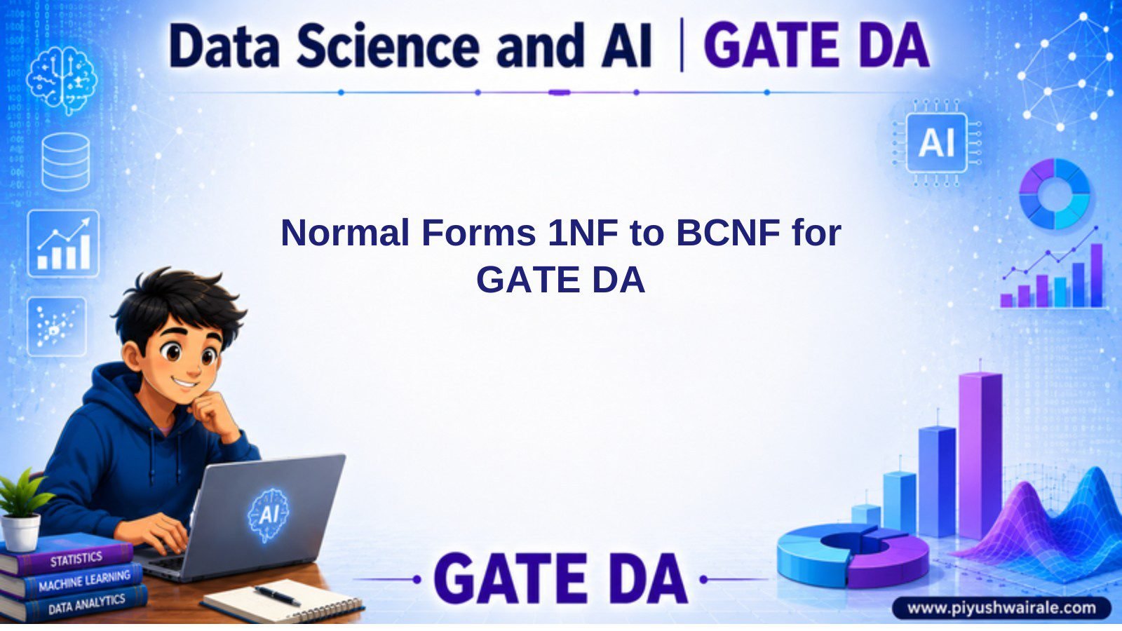 Normal Forms for GATE DA: 1NF to BCNF with Worked Decompositions