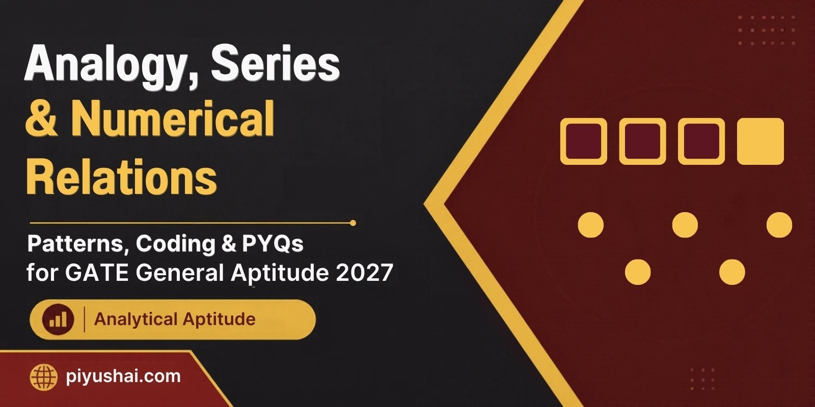 Analogy Series and Numerical Relations for GATE Aptitude