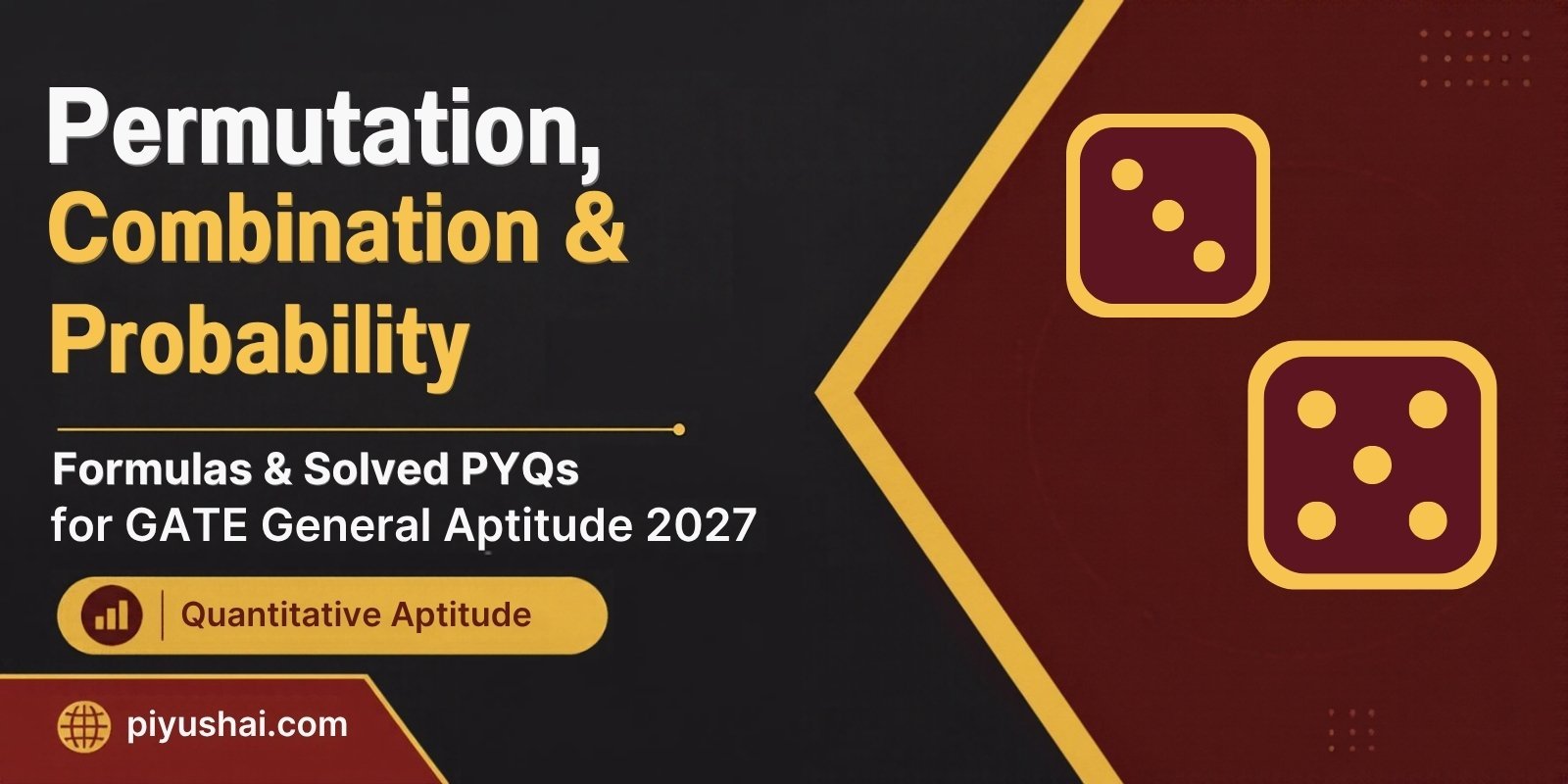 Permutation Combination and Probability for GATE Aptitude
